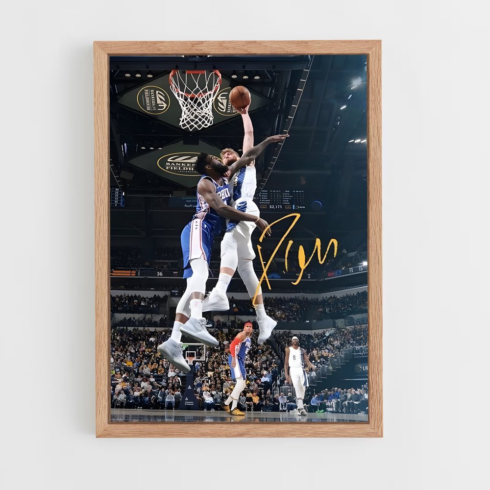 Poster Saut de Domantas – affiche Basketball (vue 4)